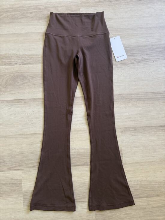 lululemon athletica Pants - NWT Lululemon Align High Rise Mini Flare Pant 32 Java Brown Nulu Pants Size 6